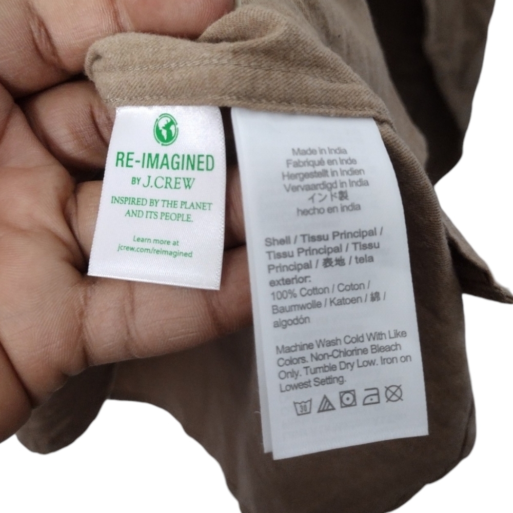 J.Crew Solid Brushed Twill Shirt - Picture 7 of 7